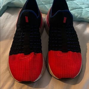 Nike Red and Black Athletic Shoes size 8.5 slip on running 🏃‍♀️